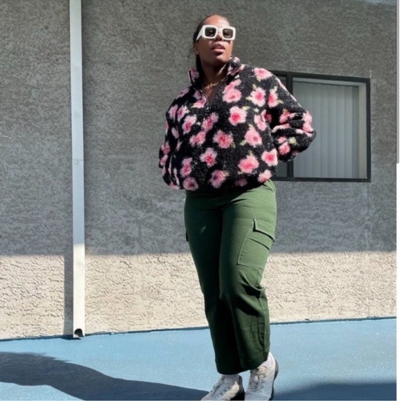 Sandy Liang x Target floral print sherpa jacket Size L - Picture 7 of 7